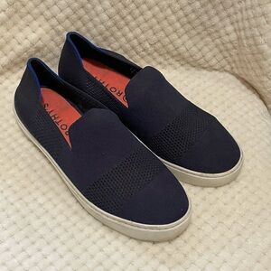 Rothy’s The Sneaker Maritime Lattice Stitch slips on shoes size 9.5